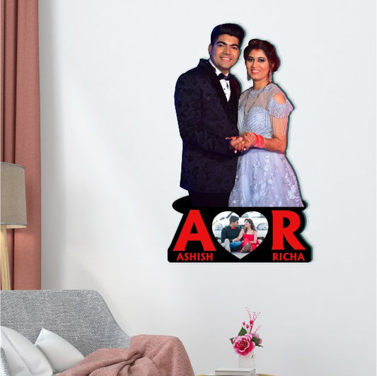 Couple Photo Cutout - Wall Hanging