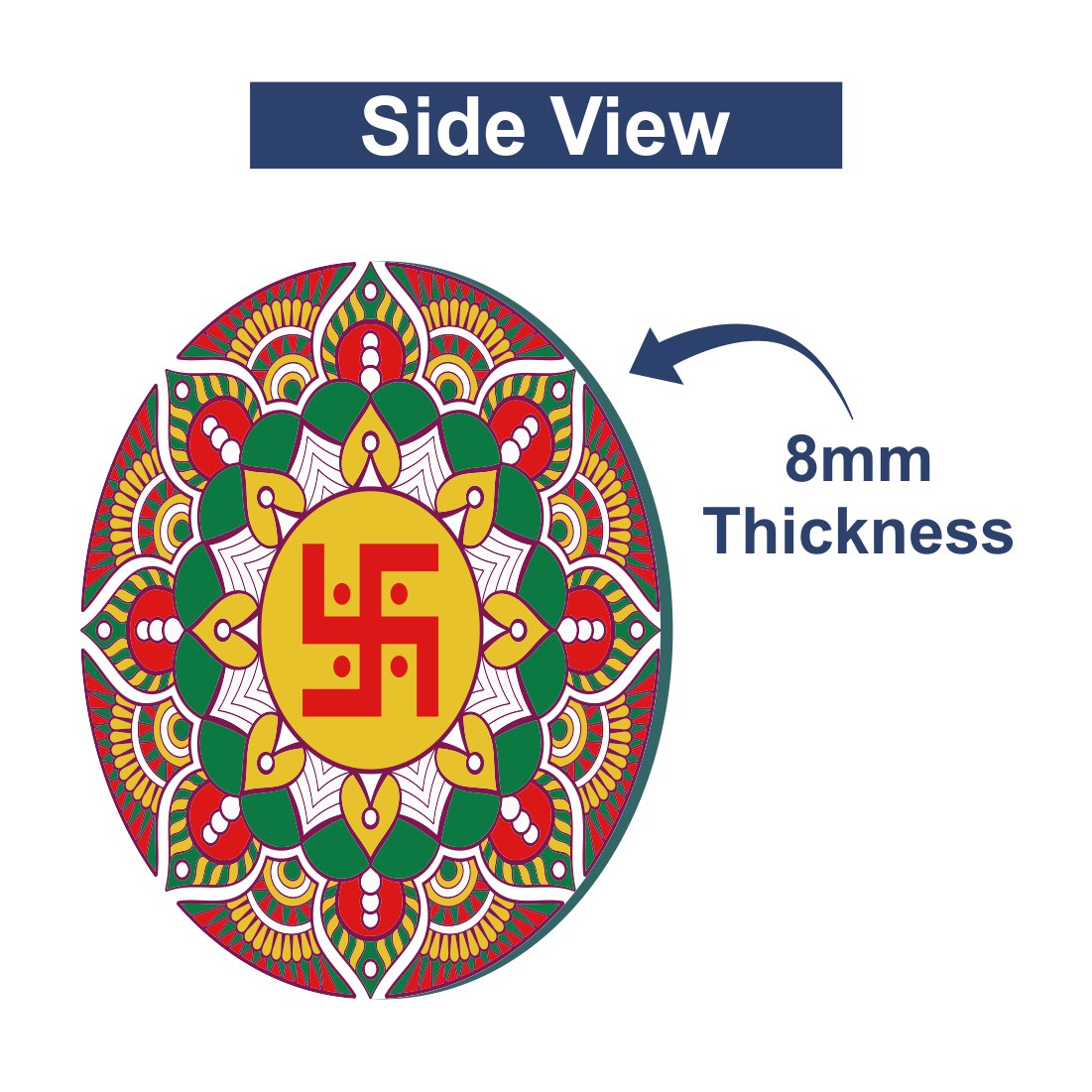 Swastik Mandala Art Wall Decor