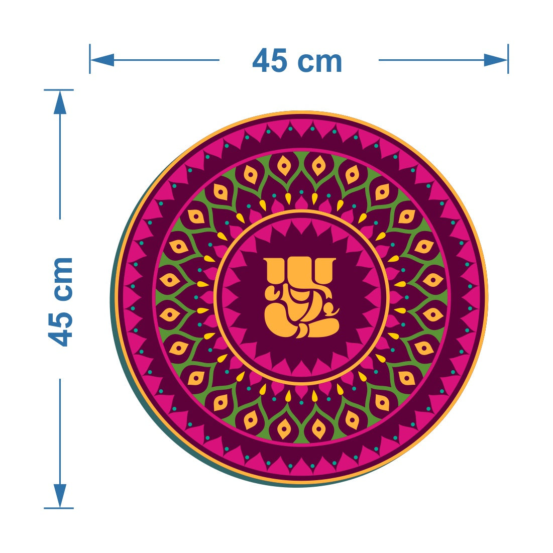 Ganesh Mandala Art Wall Decor