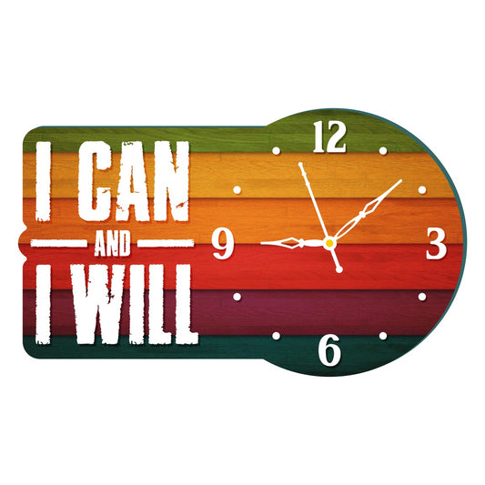 Wooden Clock with Quote 8