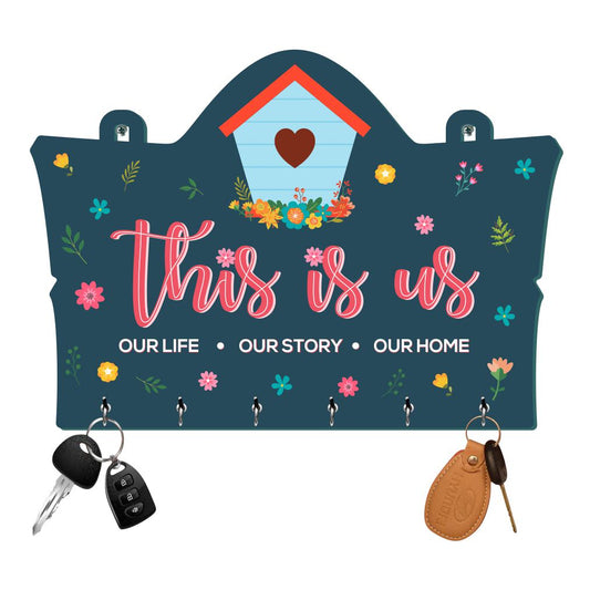 Wooden 'This is Us' Keyholder