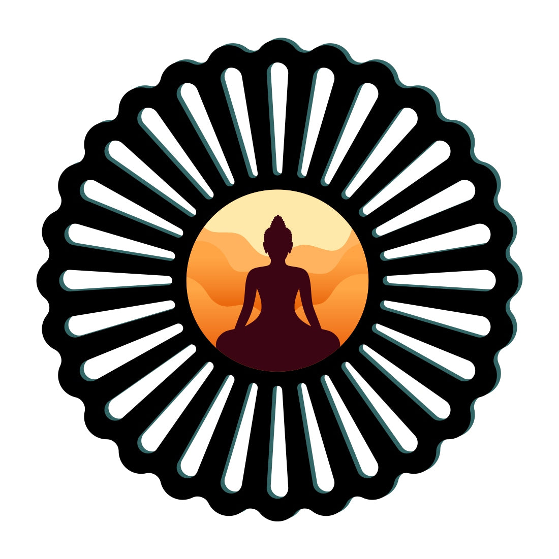 Wooden Buddha Wall Decor