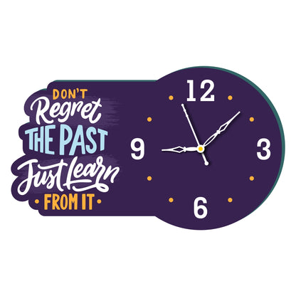 Wooden Clock with Quote 6