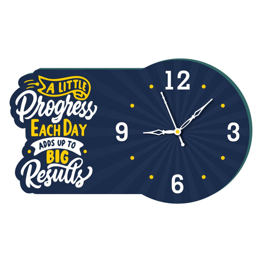 Wooden Clock with Quote 1