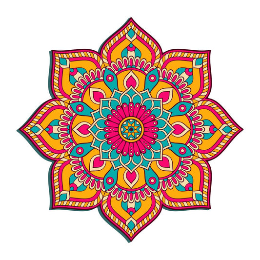 Colorful Mandala Art Wall Decor