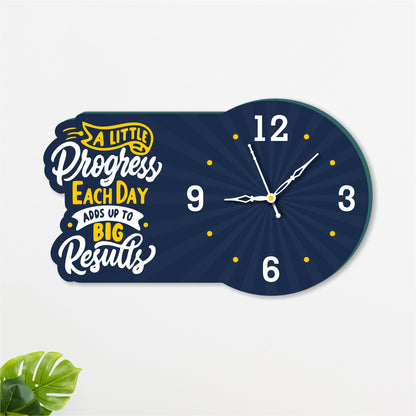 Wooden Clock with Quote 1