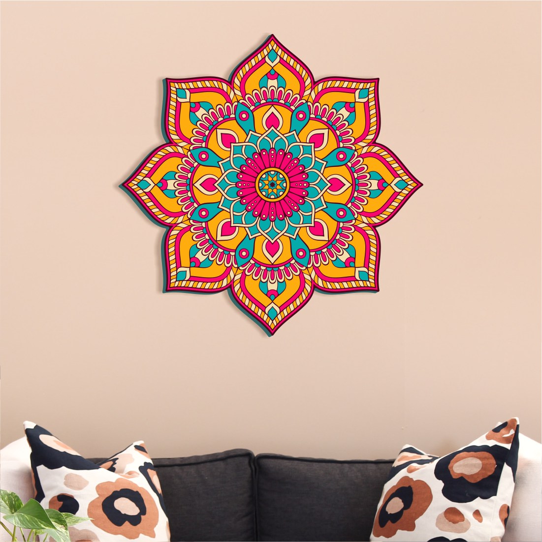 Colorful Mandala Art Wall Decor GoofyShop in Colorful Mandala Art Wall Decor GoofyShop in
