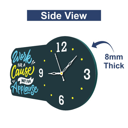 Wooden Clock with Quote 5