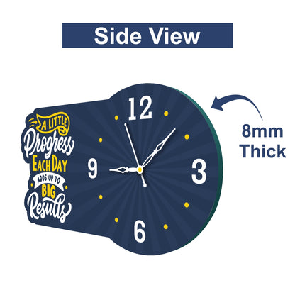 Wooden Clock with Quote 1