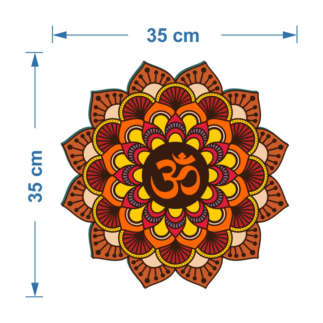 Om Mandala Art Wall Decor