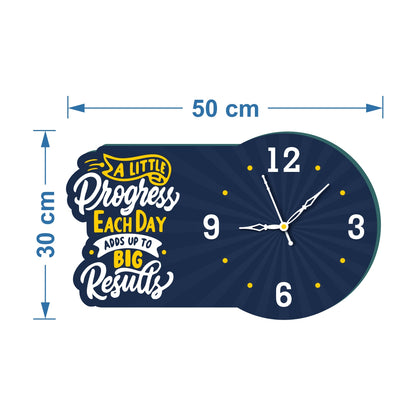 Wooden Clock with Quote 1