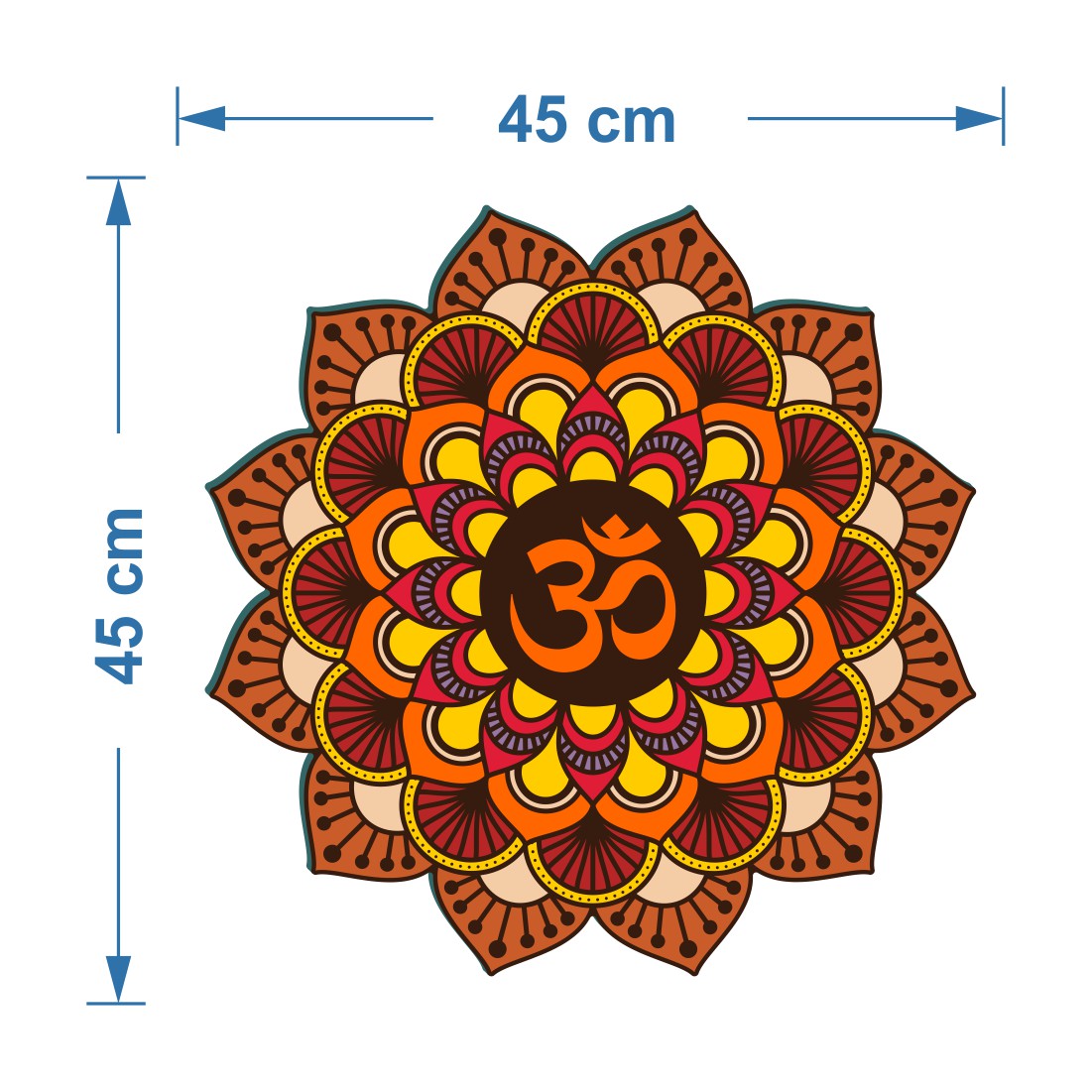 Om Mandala Art Wall Decor
