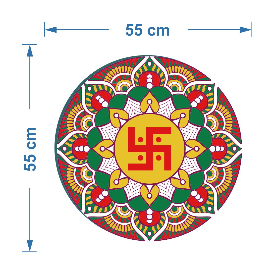 Swastik Mandala Art Wall Decor