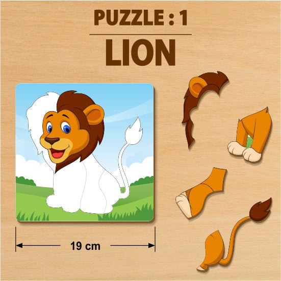 Animal Puzzle For Kids (Set Of 5)