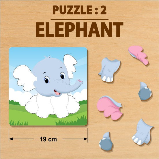 Animal Puzzle For Kids (Set Of 5)