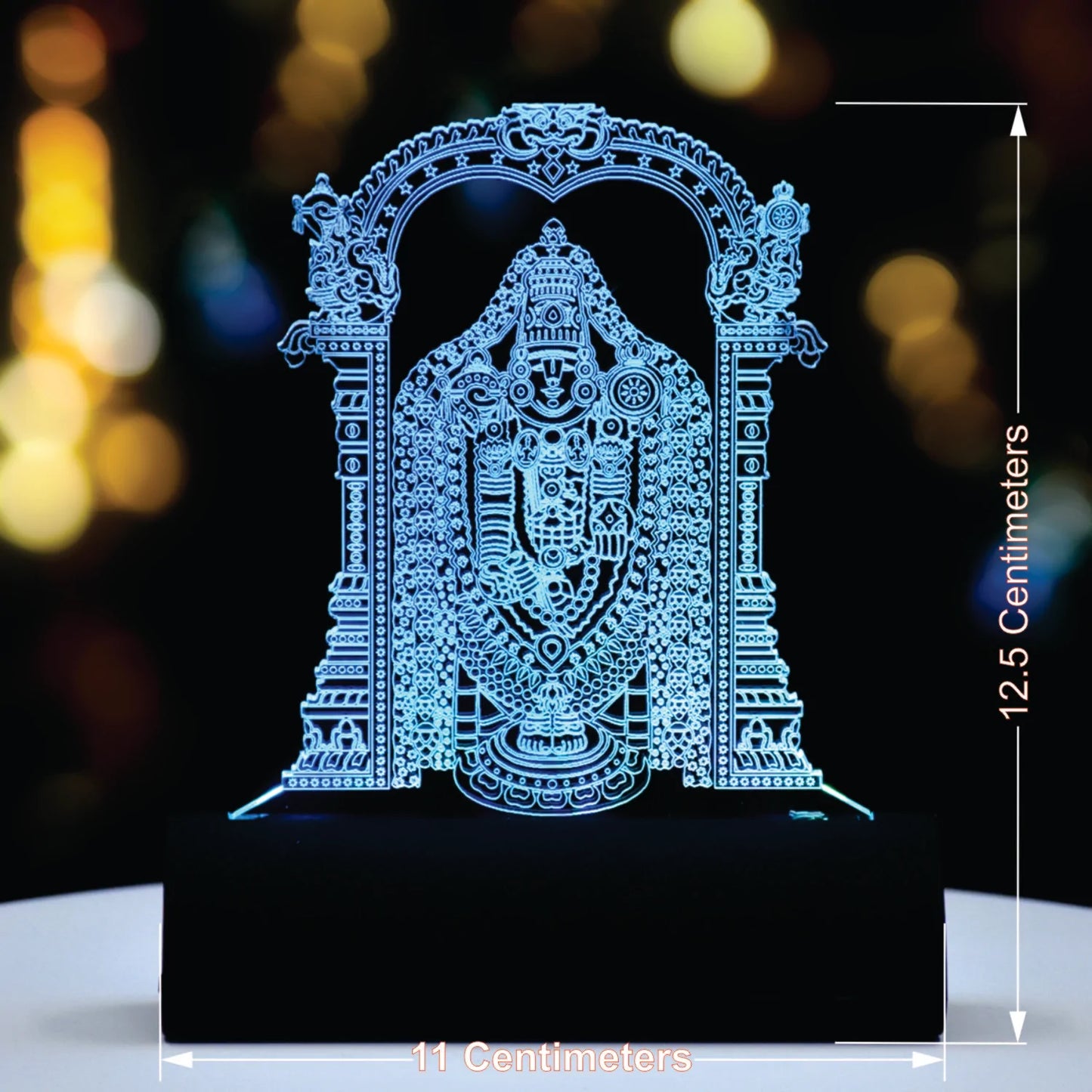 Balaji 3D Illusion Car Dashboard LED Light Acrylic