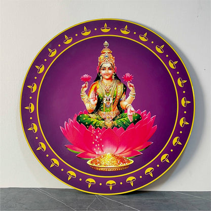 Lakshmi Goddess Wooden Wall Decor