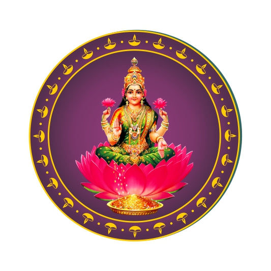 Lakshmi Goddess Wooden Wall Decor