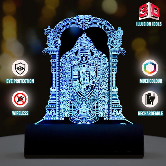 Balaji 3D Illusion Car Dashboard LED Light Acrylic